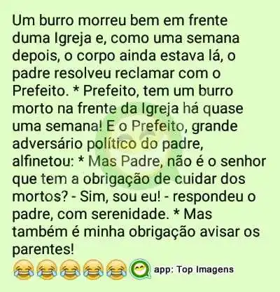 Piada de padre e o prefeito
