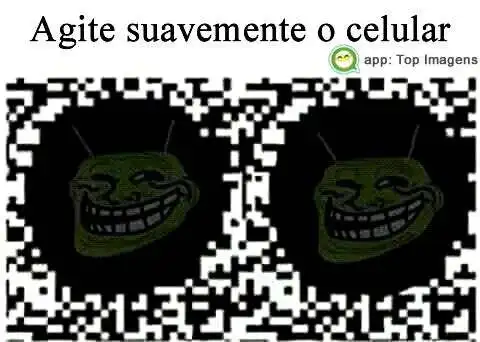 Agite suavemente o celular