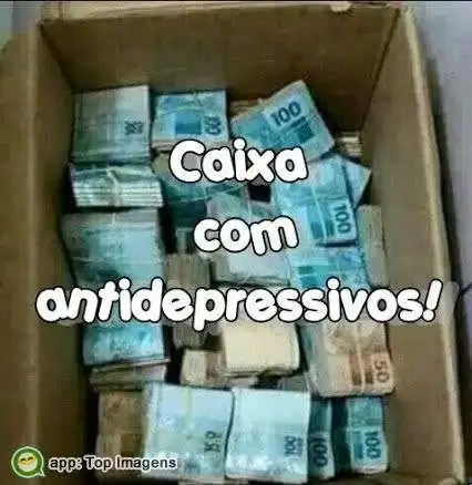 Caixa com antidepressivos