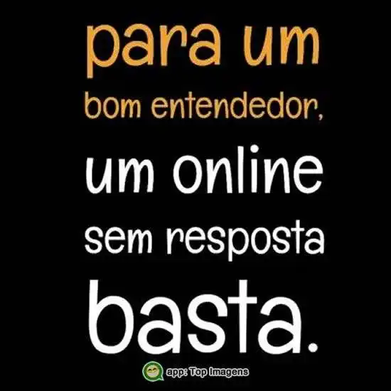 Para um bom entendedor