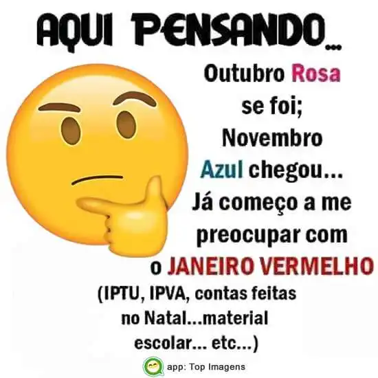 Preocupado com janeiro vermelho