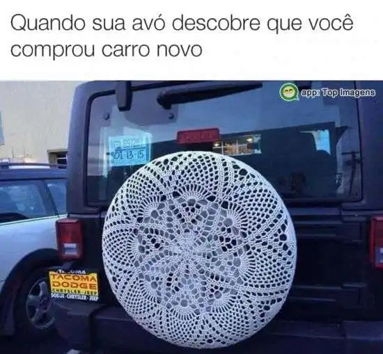 Sua avó e o carro novo