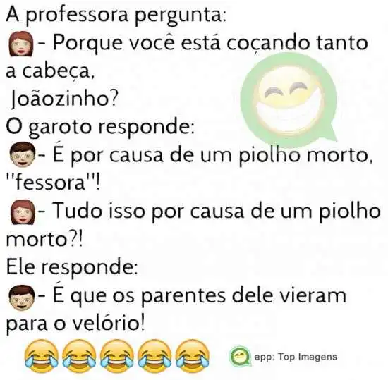 Joãozinho com piolho