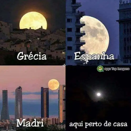 Lua perto de casa