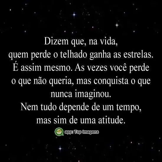 Quem perde o telhado ganha as estrelas