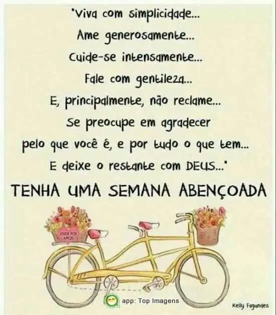 Tenha uma semana abençoada
