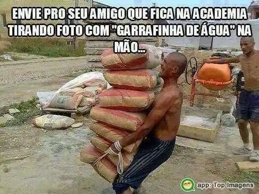 Envie pro amigo da academia