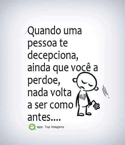 Quando alguém te decepciona