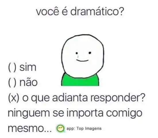 Teste para dramático
