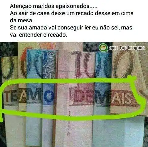 Atenção maridos apaixonados