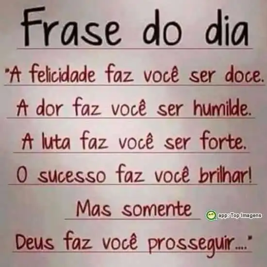 Deus faz você progredir