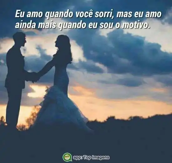 Eu amo quando você sorri