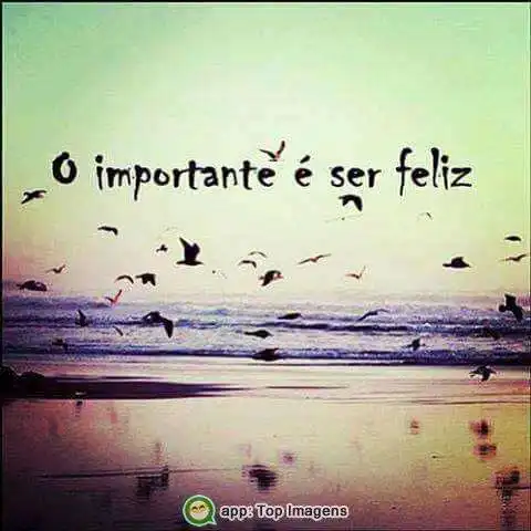O importante é ser feliz