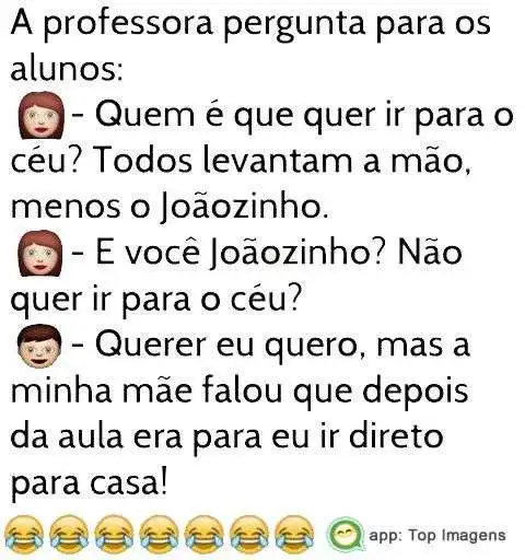 Piada de Joãozinho na escola