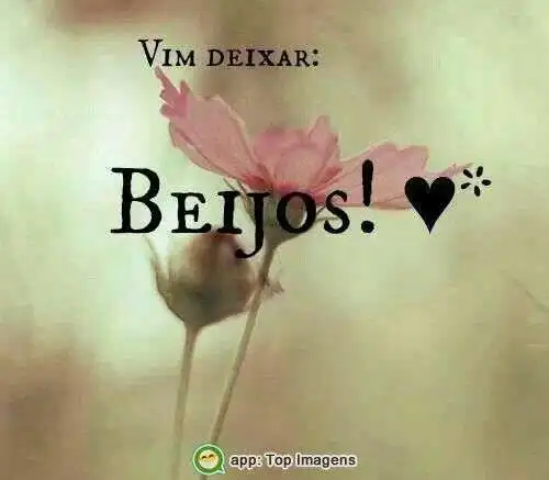 Vim deixar beijos