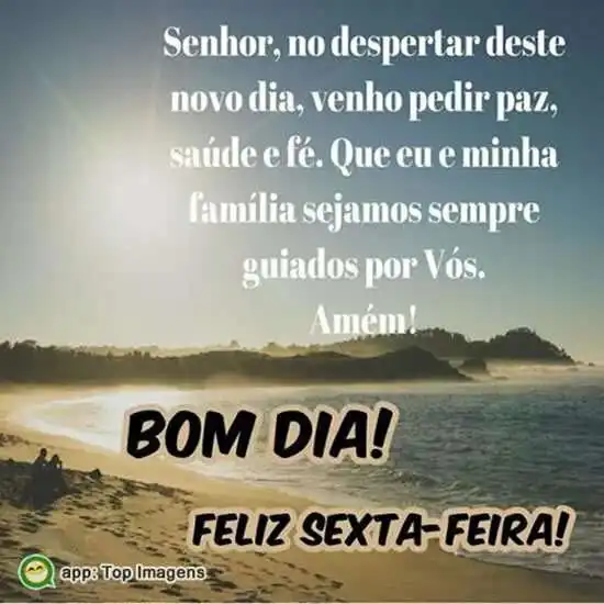 Bom dia e feliz sexta-feira