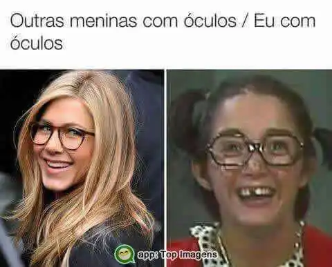 Eu com óculos