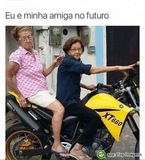 Eu e minha amiga no futuro