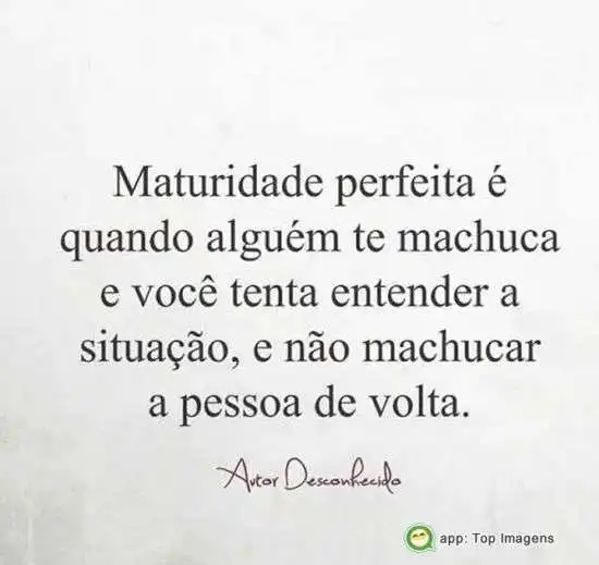 Maturidade perfeita