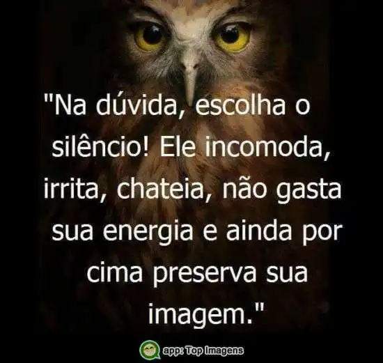 Na dúvida, escolha o silêncio 