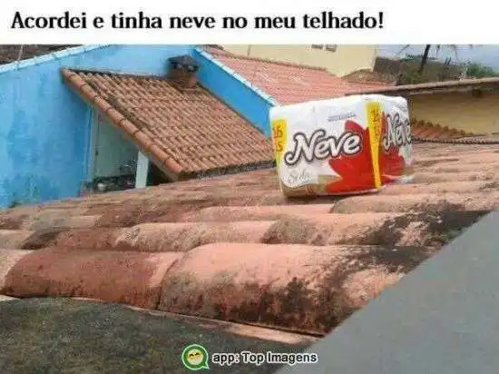 Neve no telhado