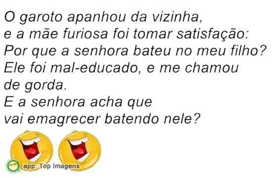 Piada de vizinha gorda
