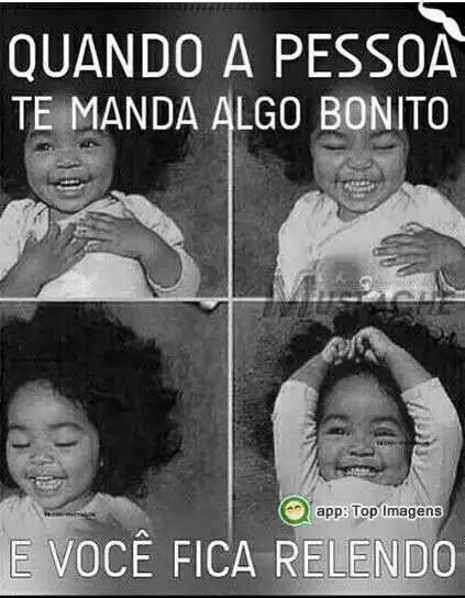 Quando recebo algo bonito