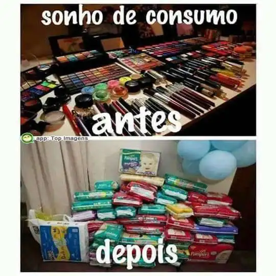 Sonho de consumo antes e depois