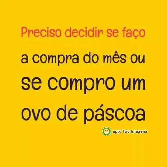 Compra do mês ou ovo de páscoa