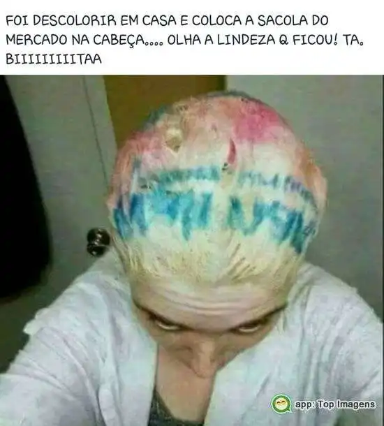 Descolorindo o cabelo
