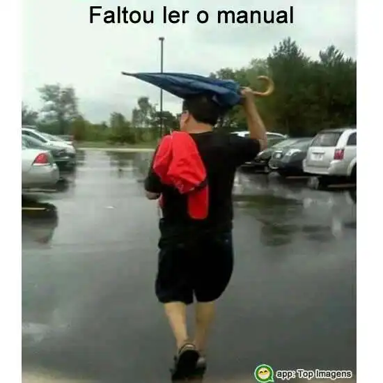 Faltou ler o manual