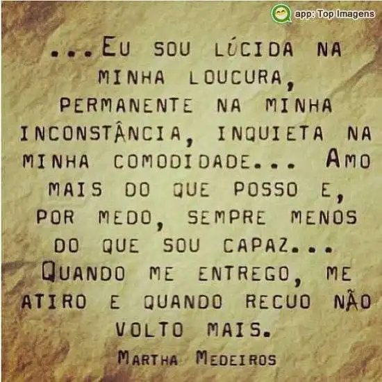 Lúcida na minha loucura