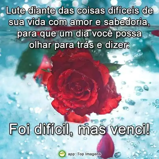 Lute diante das coisas difíceis