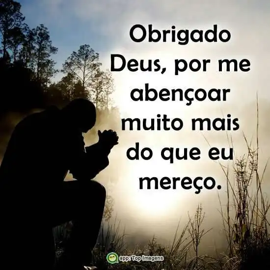 Obrigado Deus por me abençoar