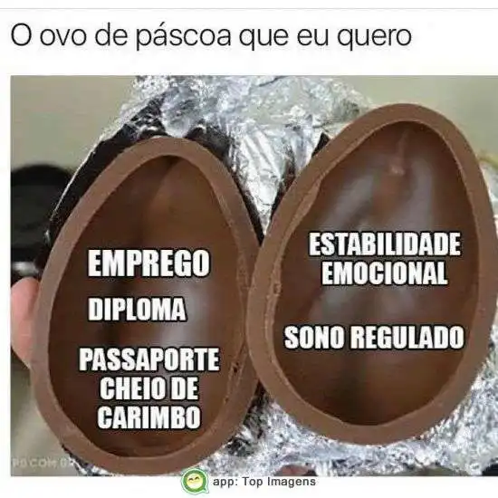 Ovo de páscoa que quero
