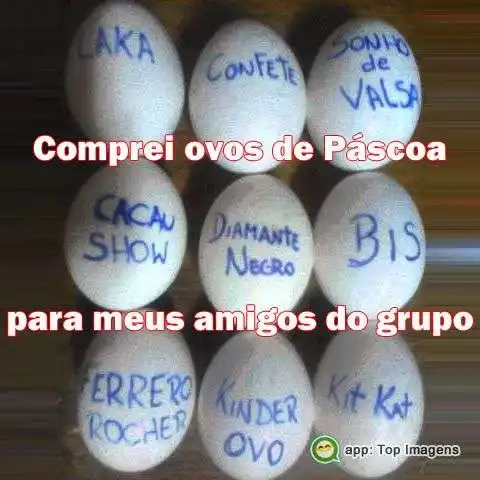 Ovos de páscoa pro grupo