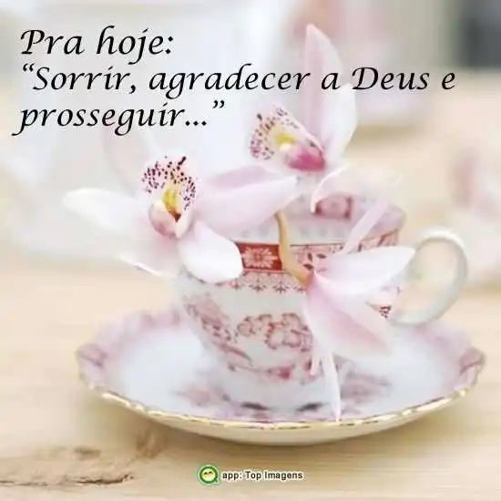 Sorrir, agradecer a Deus e prosseguir