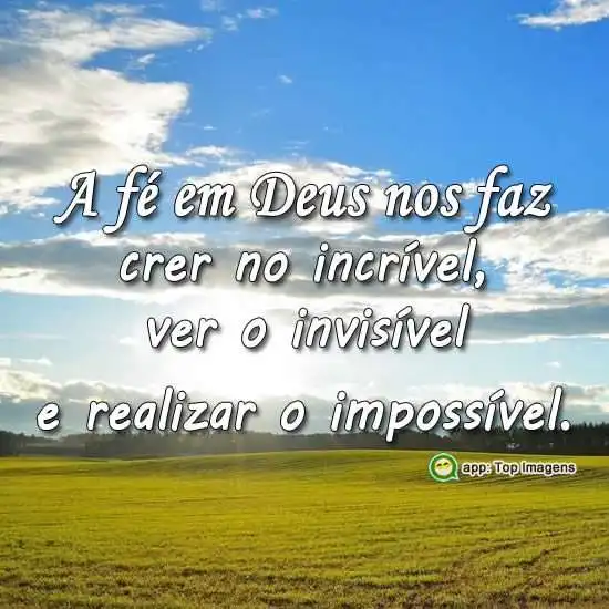 A fé em Deus