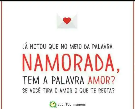 A palavra namorada
