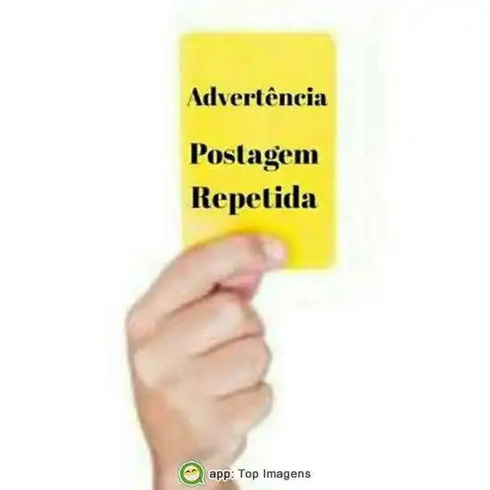 Advertência postagem repetida