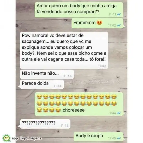Amor quero um body