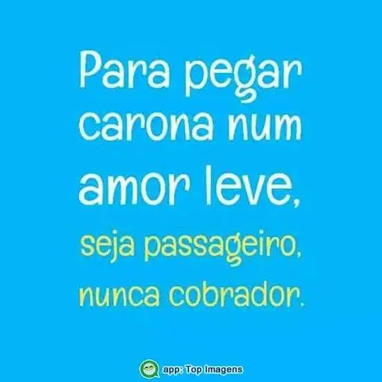 Carona num amor leve