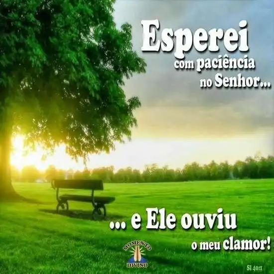 Espere com paciência