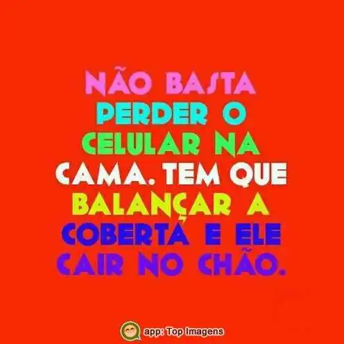 Perder o celular na cama