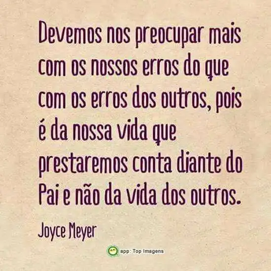 Preocupar com nossos erros