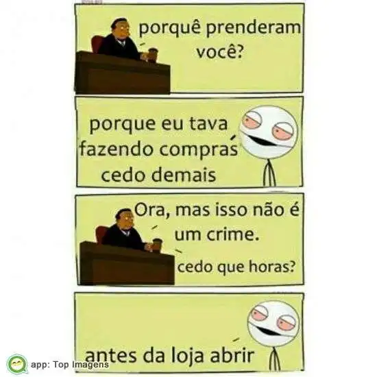Preso por fazer compras