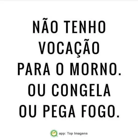 Vocação para o morno