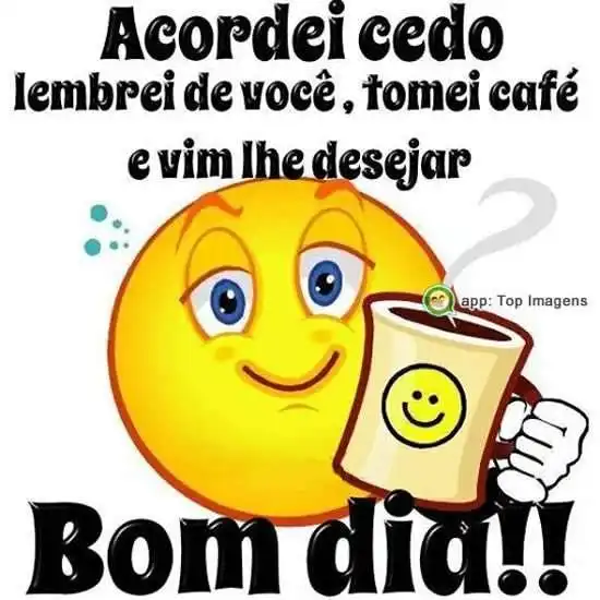 Acordei cedo, bom dia