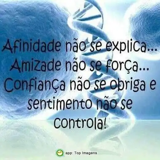 Afinidade não se explica