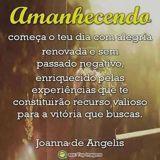 Começa o teu dia com alegria